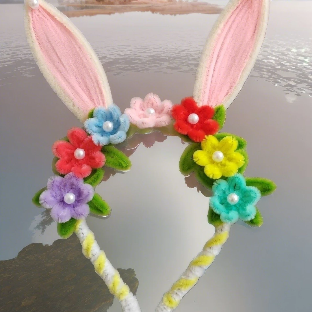 【成品】扭扭手工摆摊超萌儿童拍照立体发箍可爱爆款发饰diy