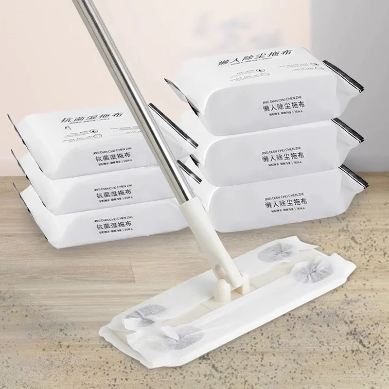 蔻集手持静电除尘布加厚静电除尘纸家用吸附毛发懒人一次性吸尘纸