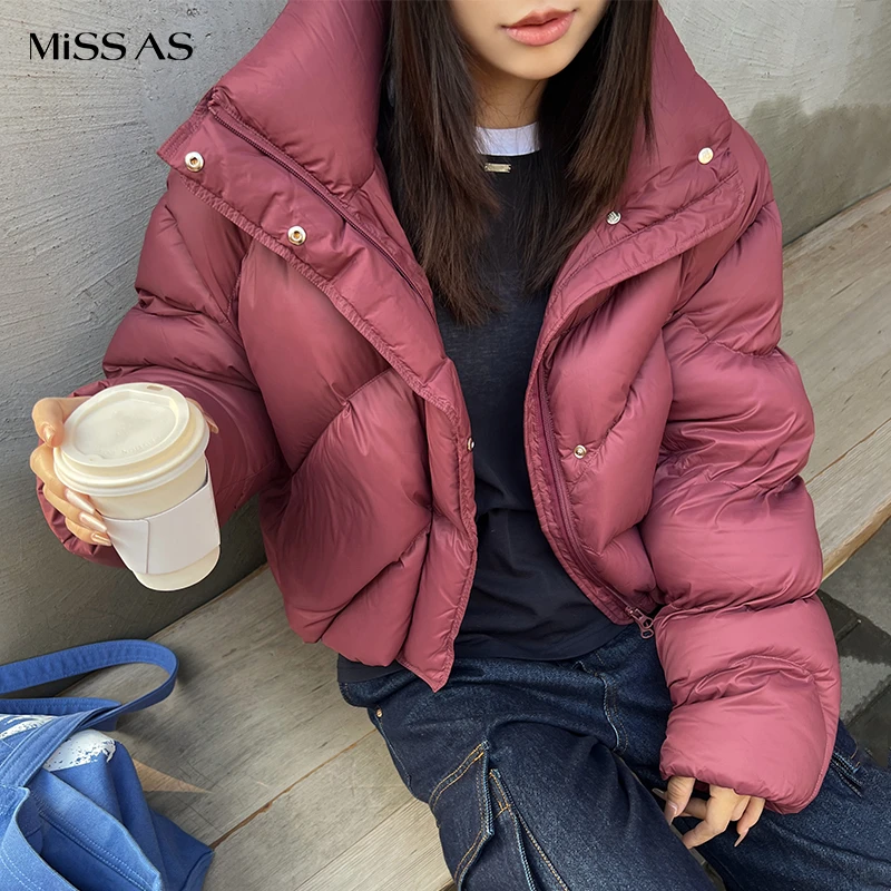 【DONGDONGZHOU】保暖羽绒服休闲百搭时间轨迹鹅绒服女24年秋冬新品