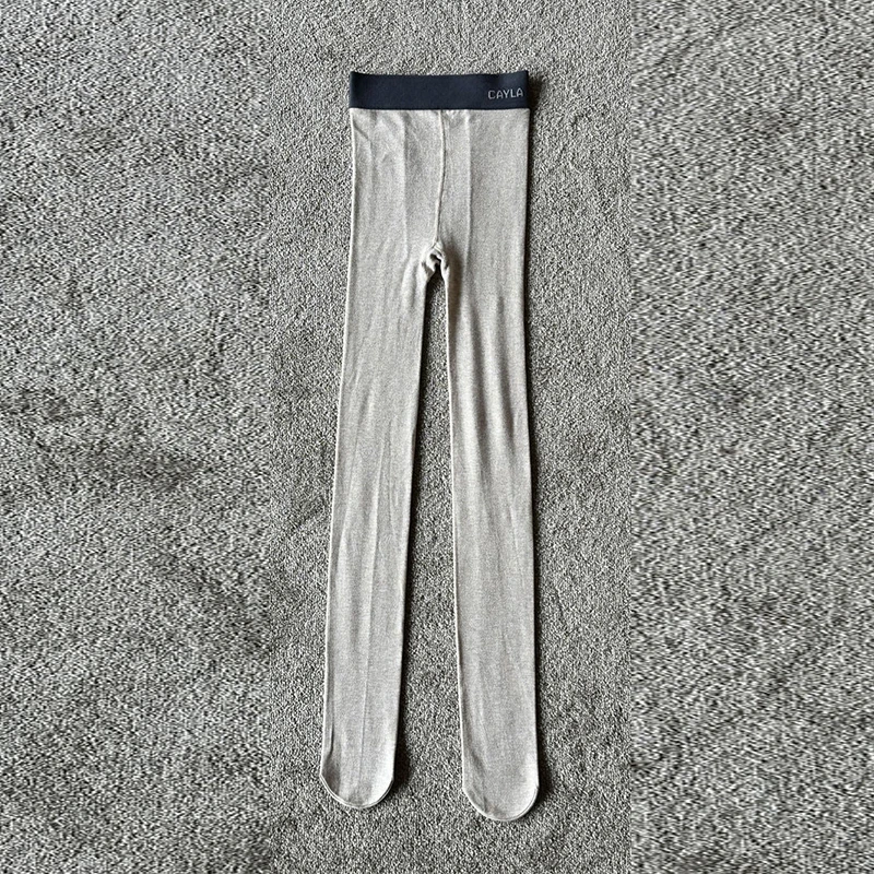 【CAYLA】简约百搭印花橡筋薄款打底裤