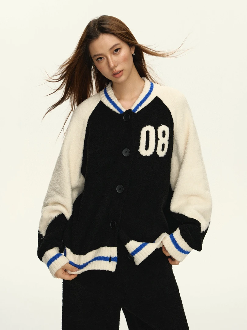 【罗马假日】软绵绵半边绒 女款长袖时尚气质可外穿家居服