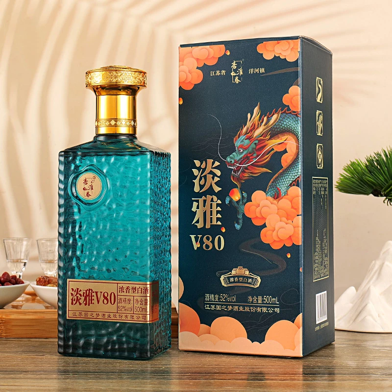 杏淮春淡雅V80浓香型白酒LL52度500