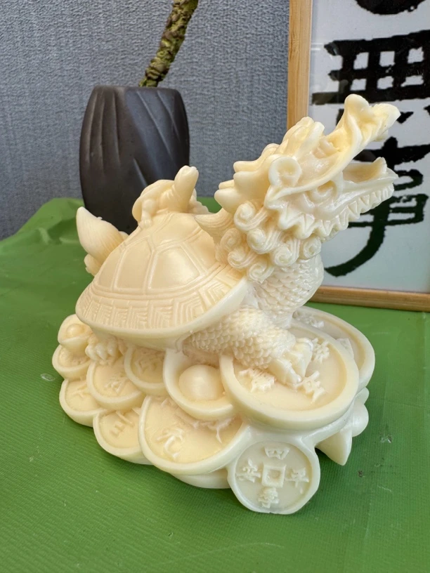 新款象牙果玄武龙龟高端车摆