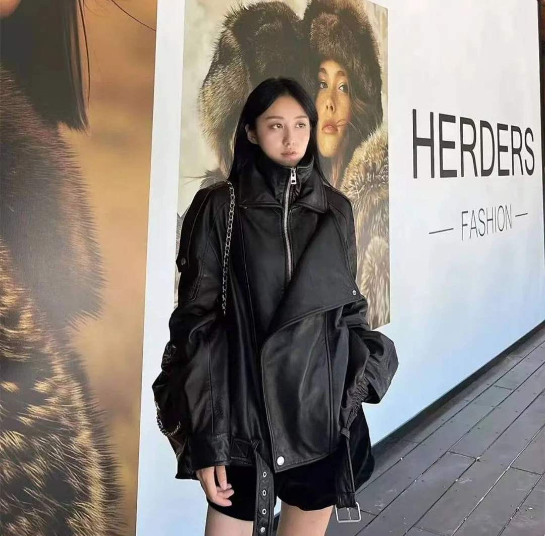 断码特价绵羊时尚皮泡皮宽松机车版型休闲真皮韩版秋冬特价