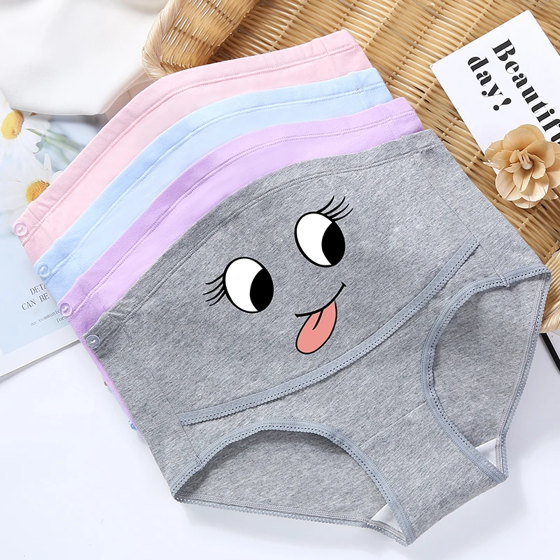 梦美美孕妇高腰内裤纯棉薄款透气孕期专用大码可调节孕中晚期裤头