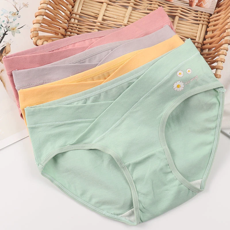 孕妇内裤女纯棉低腰托腹怀孕期专用孕中晚期大码薄款透气宽松裤头