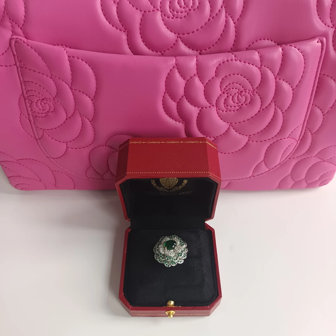 合金戒指 3038戒指【LIANBANG  H.K】高贵女王绿戒指赠礼盒