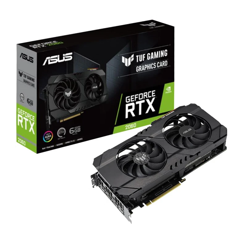 华硕 RTX 2060 系列显卡TUF/DUAL/ 电竞游戏电脑独立显卡高清渲染