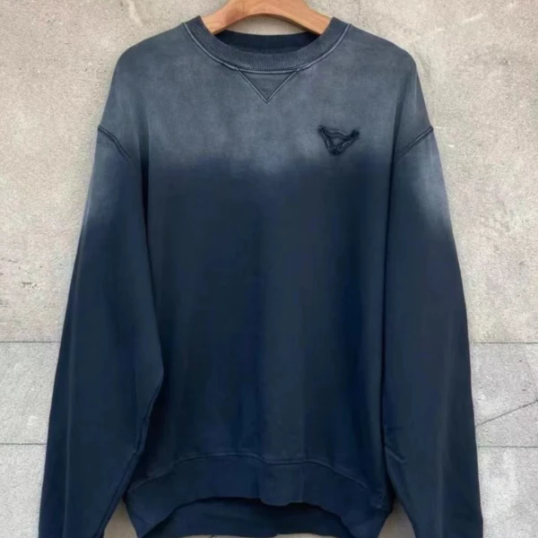 2888【卫衣】春款重磅水洗渐变色三角标400克毛圈棉