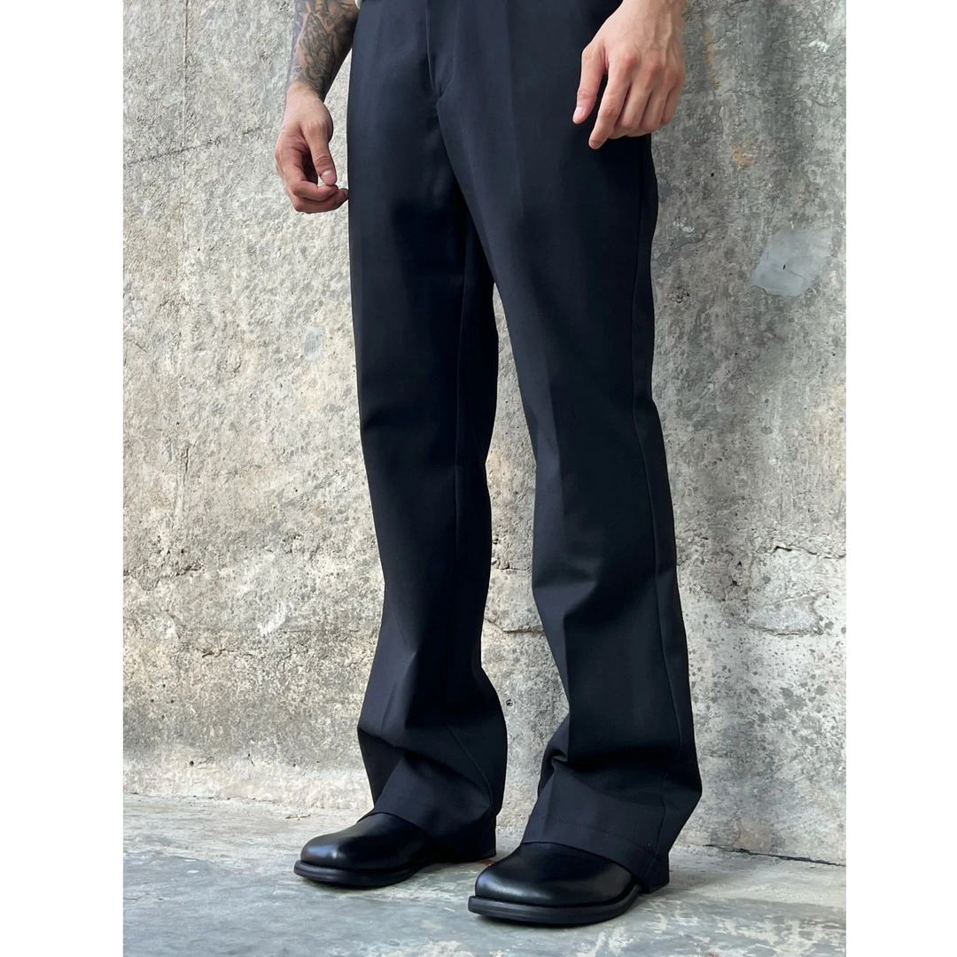 Arrogant美式直筒修身微喇cleanfit弹力裤子垂坠感休闲西裤