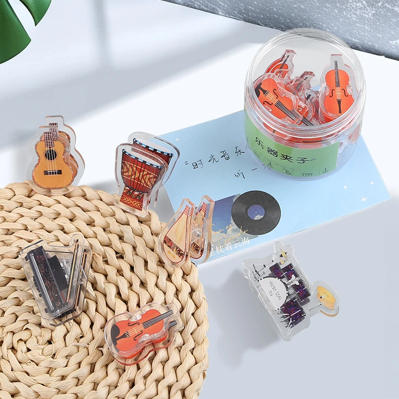 乐器夹子套装少女心可爱钢琴吉他古筝收纳乐谱夹礼盒音乐开学礼品
