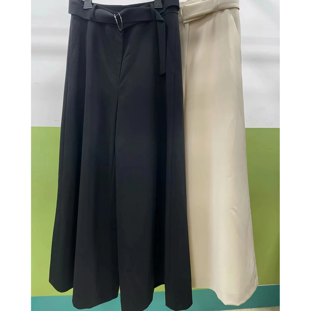 裕见-休闲气质时尚显瘦简约百搭阔腿裤