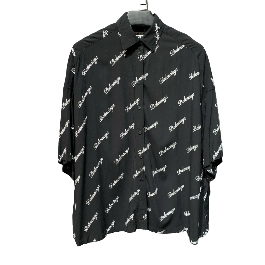 99新/【Balenciaga】弹幕满印logo开衫/34码/公价7900/Y9617227