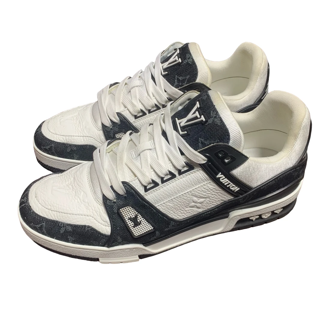 99新/【Lv】Trainer黑白牛仔 9.5码原盒配件 公价9800 X10124866