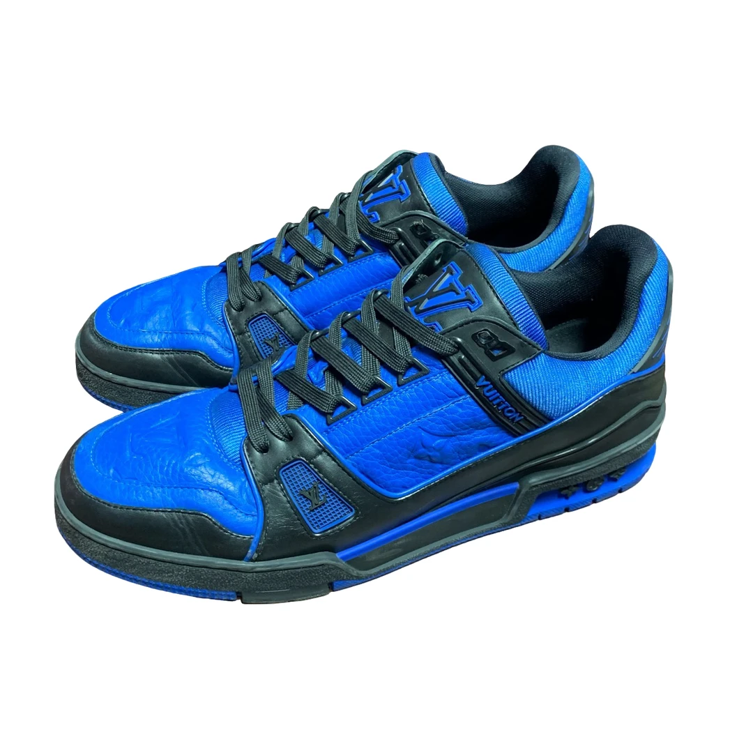Lv Trainer 蓝黑 9.5码原盒配件 成色如图
