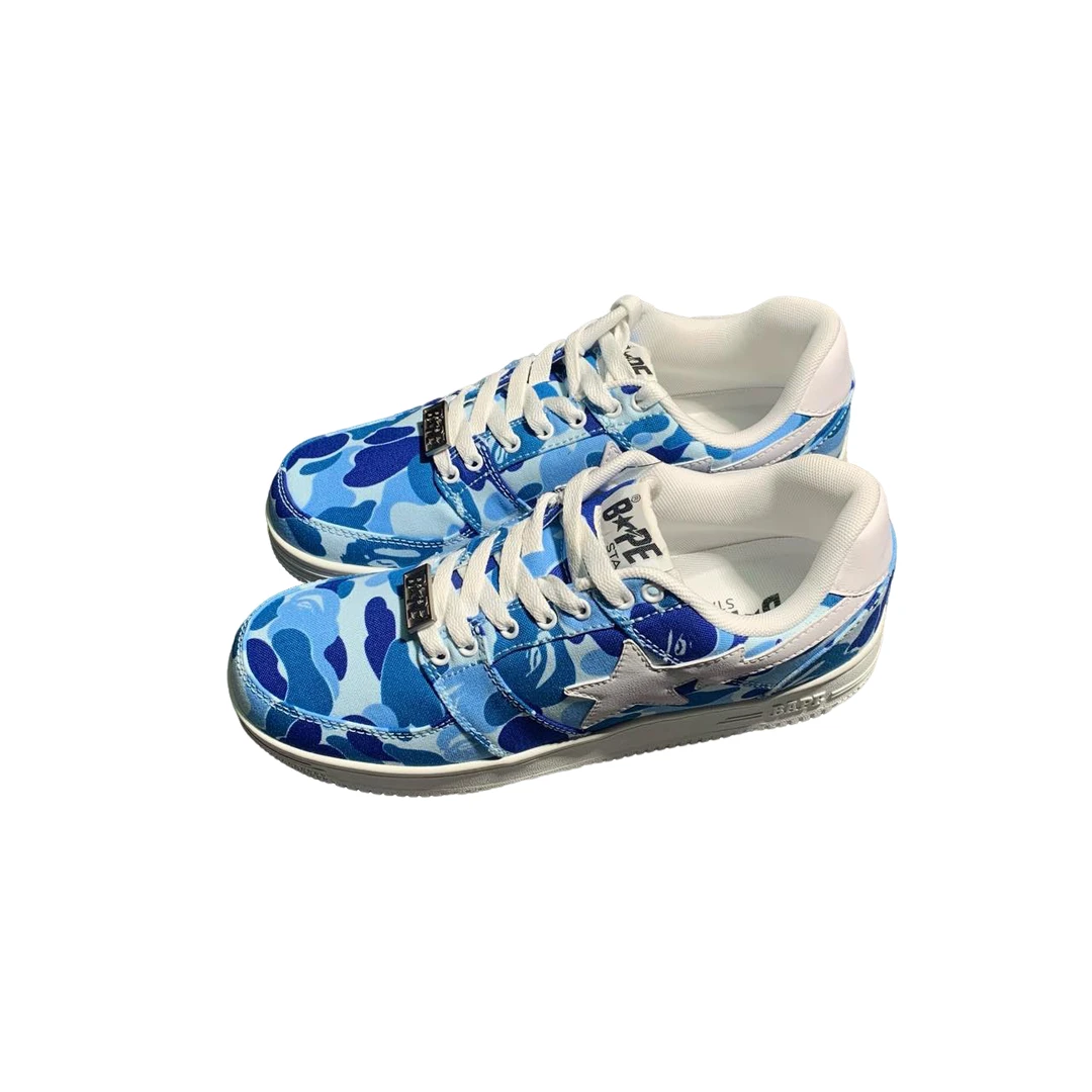 43码/奢侈品鞋子/Bape sta 蓝迷彩 ，9码，全新原盒，