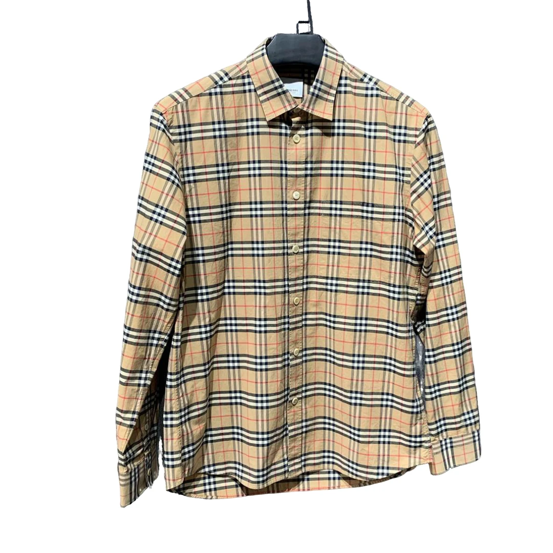 99新/【Burberry】巴宝莉 新款经典格纹衬衫/L码/公价6600/Y9516050