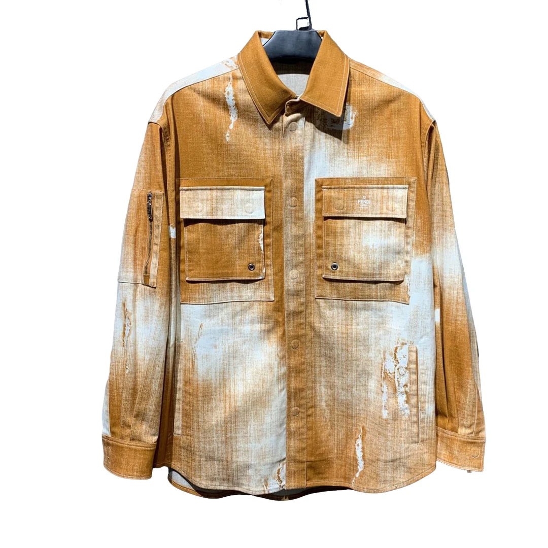 全新带吊/【Fendi】新款渲染牛仔外套/50码/公价17800/Y9487450