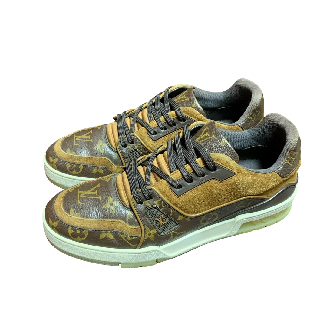 【鞋子】/Lv Trainer 老花 7.5码原盒