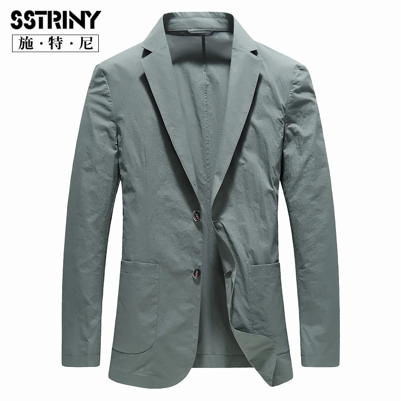 春秋薄款单层休闲西服男2024新款爆款超薄修身小西装高品质外套