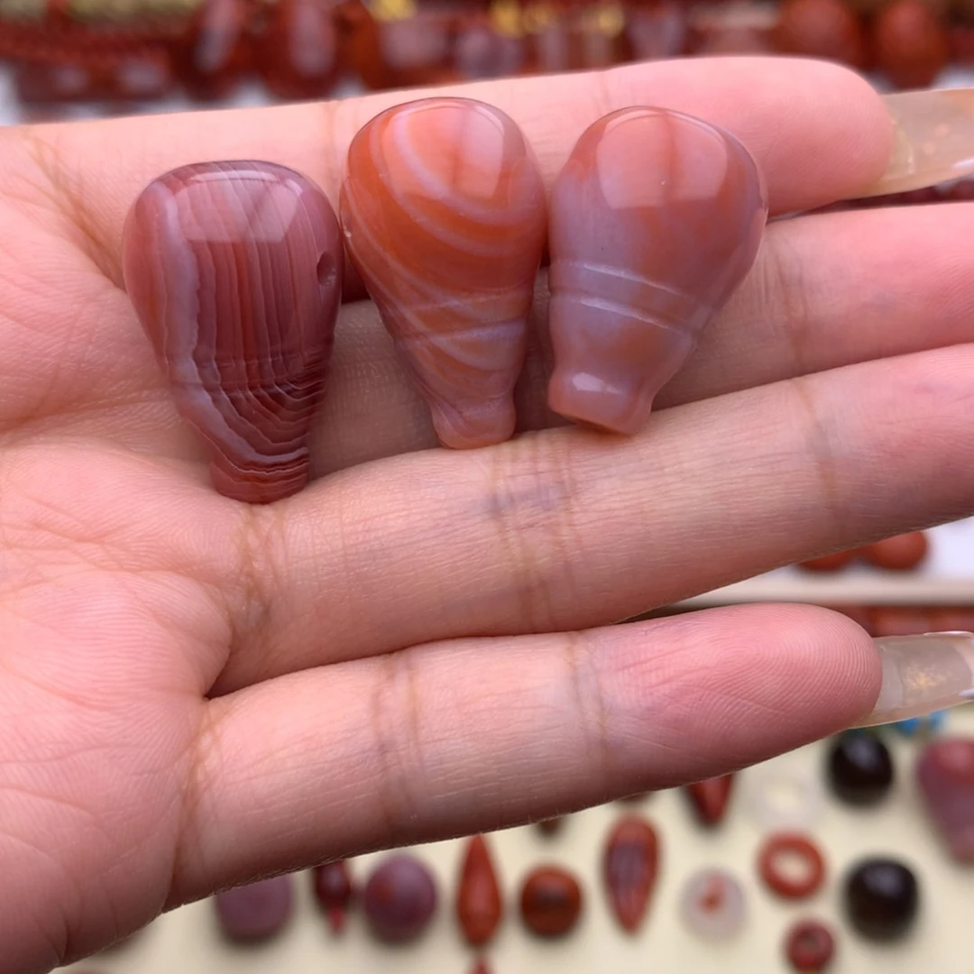 【闪购商品】南红玛瑙蚕丝料三通福利款不退不换未镶嵌我****✘