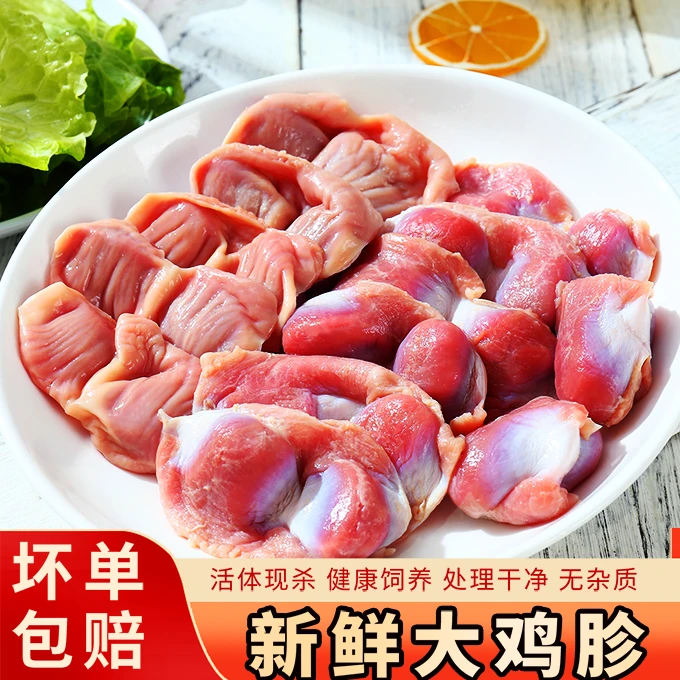 新鲜大号鸡胗现杀农村大鸡胗冷冻无肚鸡胗鸡胃鸡肫商用火锅食材