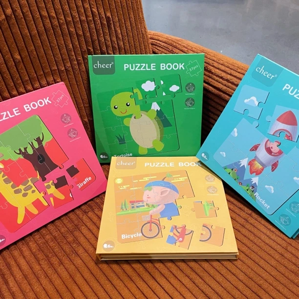 儿童益智玩具纸质拼图随机一本