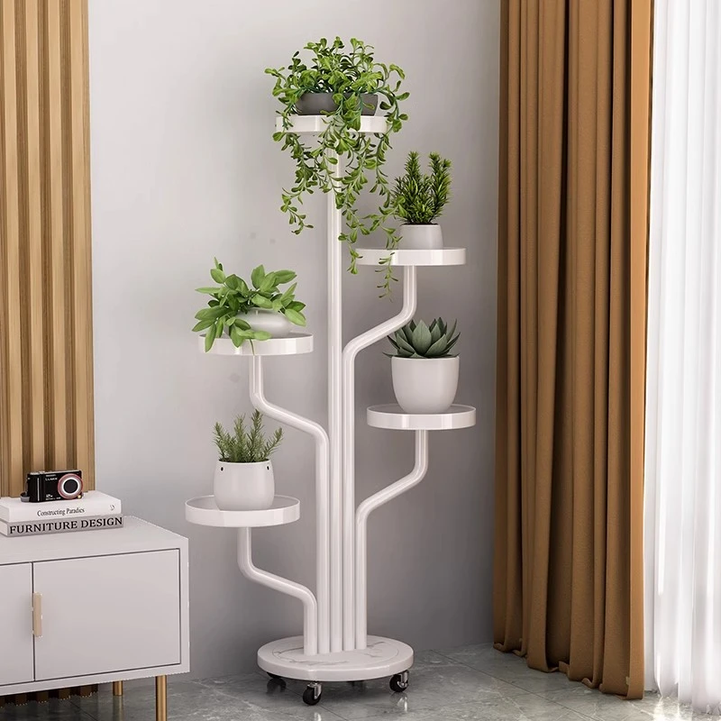 花架子客厅落地式2024新款室内家用阳台置物多层铁艺摆放花盆托架