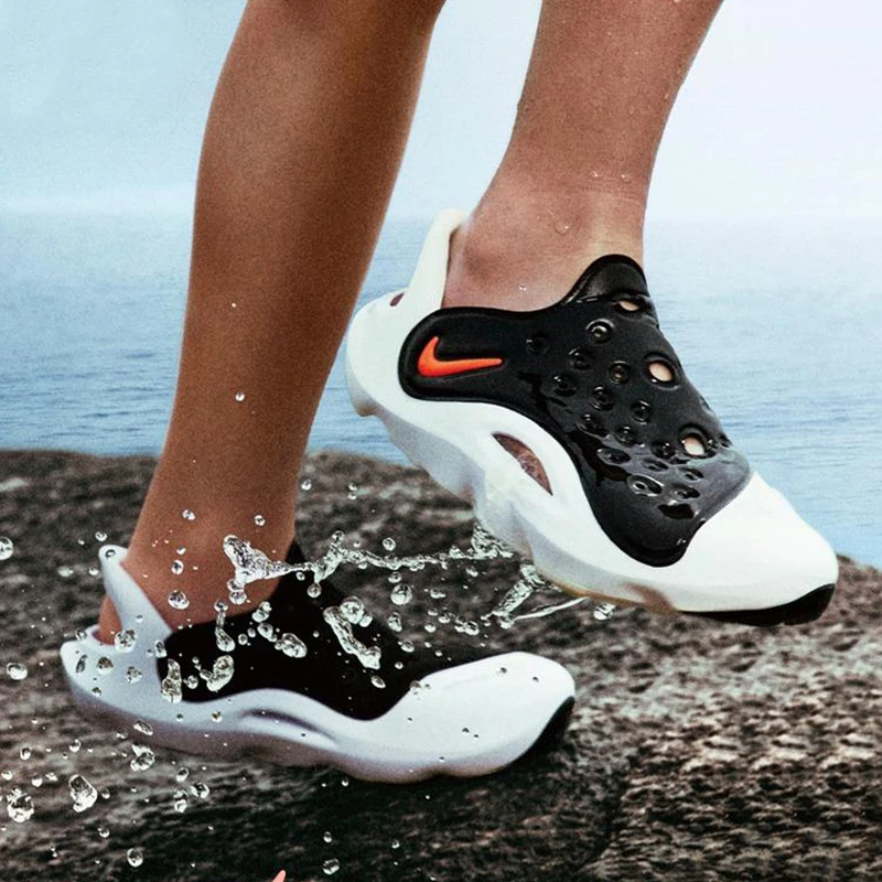 耐克女鞋2024夏季新款涉水包头鞋沙滩洞洞鞋休闲凉鞋FV6363-001