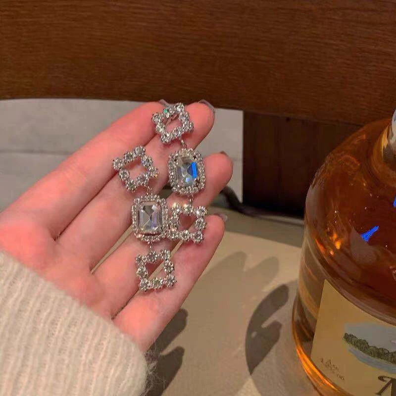 合金耳饰 财阀千金同款轻奢高级感耳环法式百搭气质耳坠244号