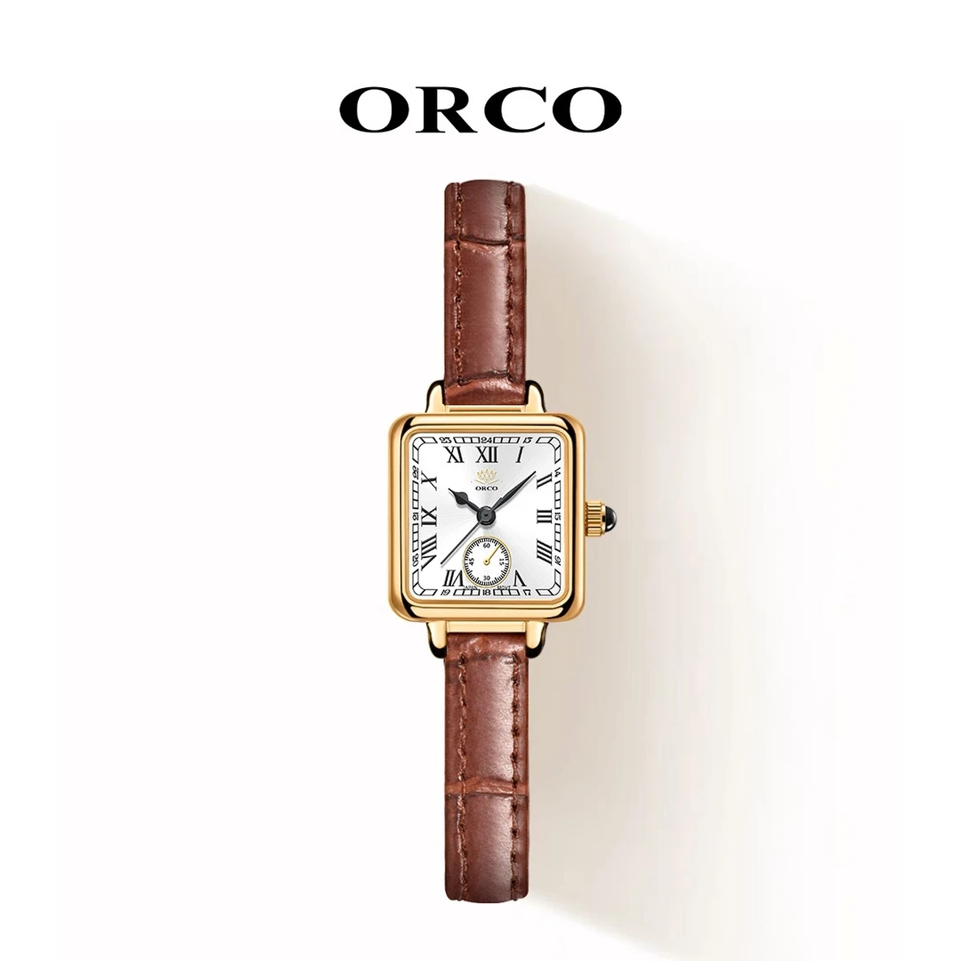 【韩国首尔】ORCO-Model美拉德棕表--防水Waterproof正品手表