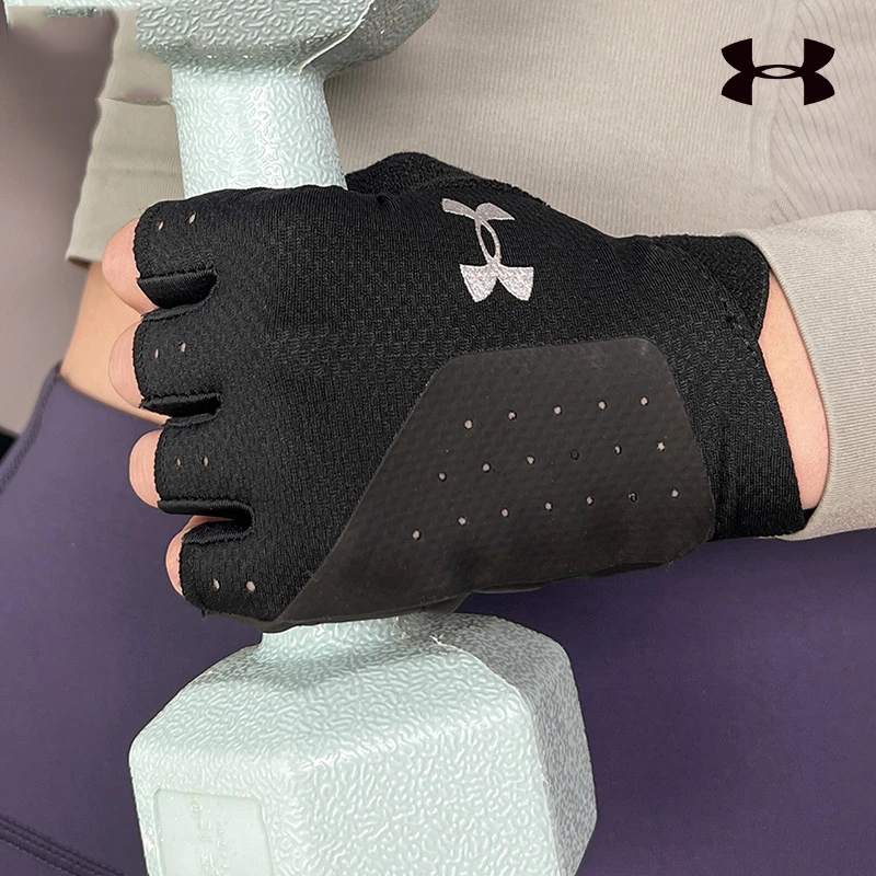 安德玛训练手套男款女款秋季透气半指运动手套健身配件潮休闲训练