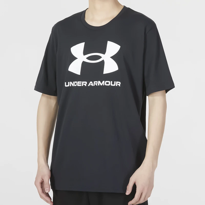 安德玛短袖男2025秋季新款宽松透气运动服百搭T恤半袖圆领跑步训