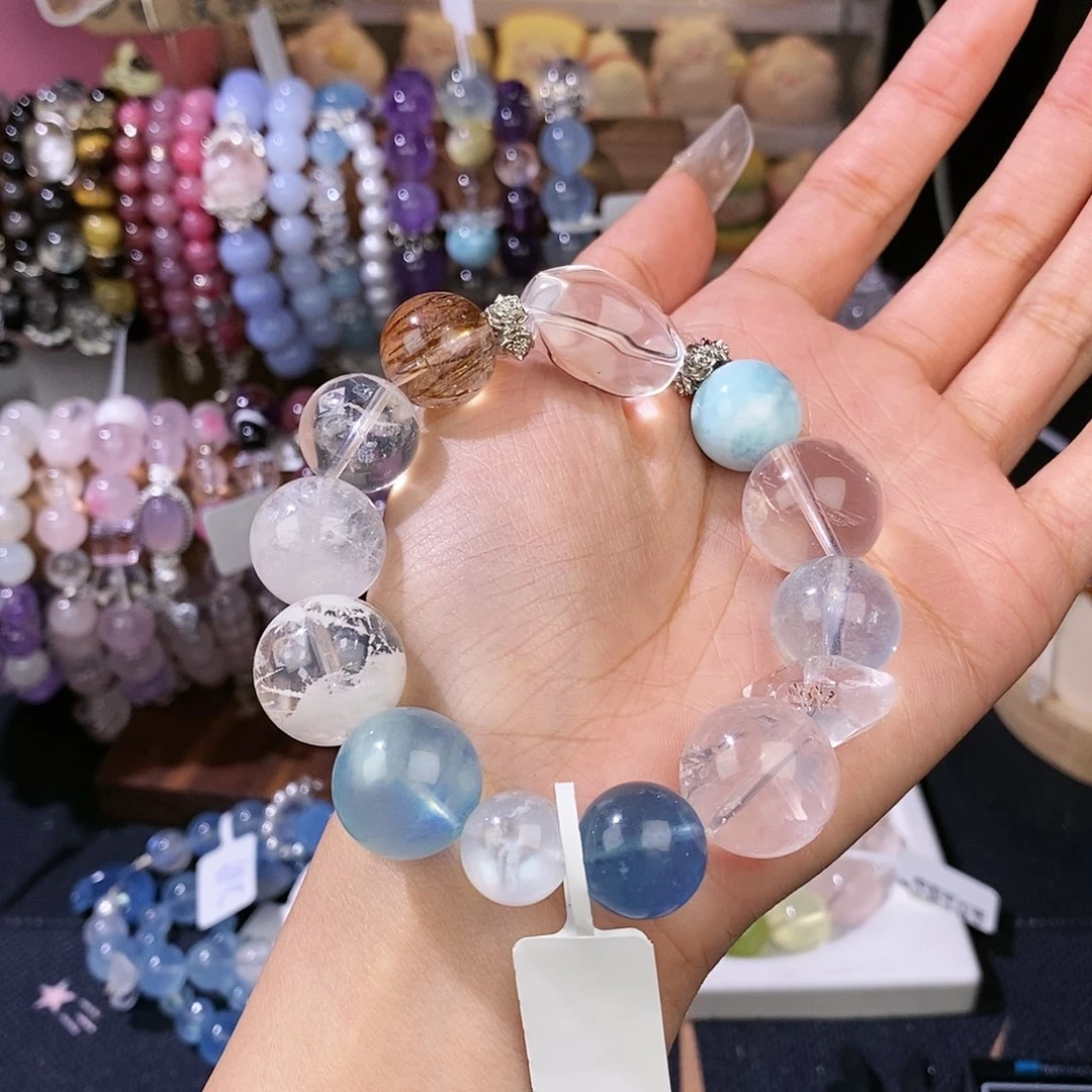 烟晶手链银S925镶嵌Y*多宝