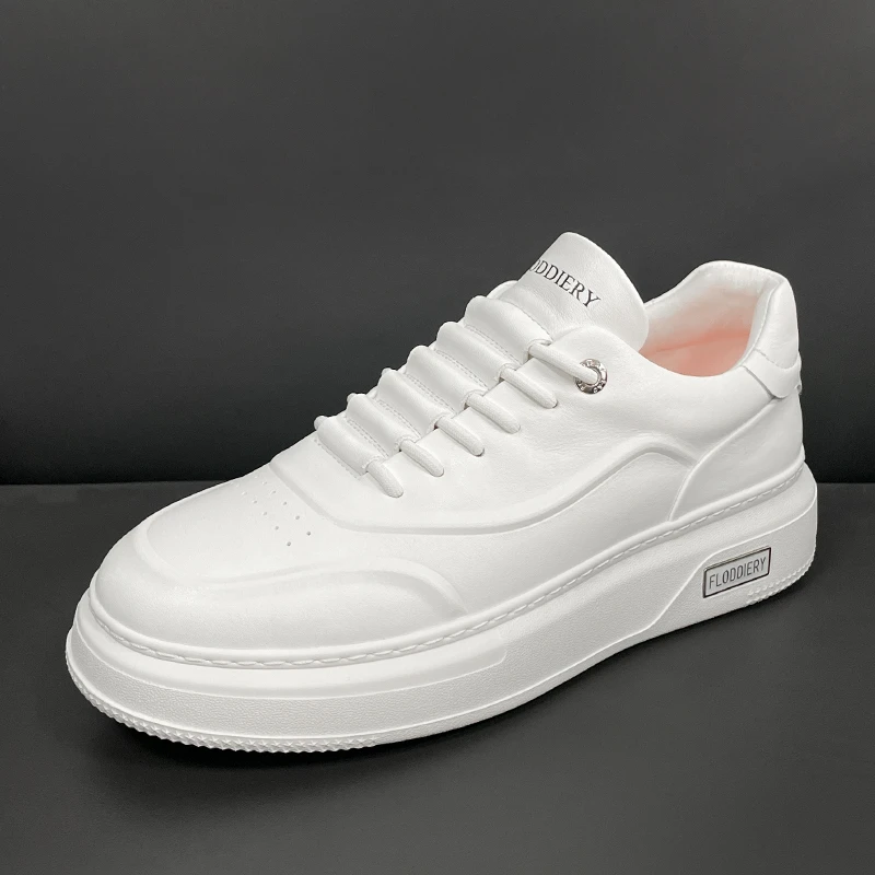 【人气舒适款】一脚蹬爆款小白鞋男士2025新款休厚底增高百搭休闲鞋
