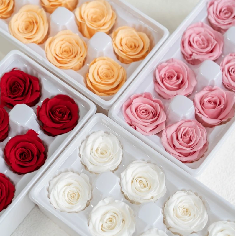 花店专属下单福利B级永生花玫瑰花插花搭配花头多种颜色优惠装