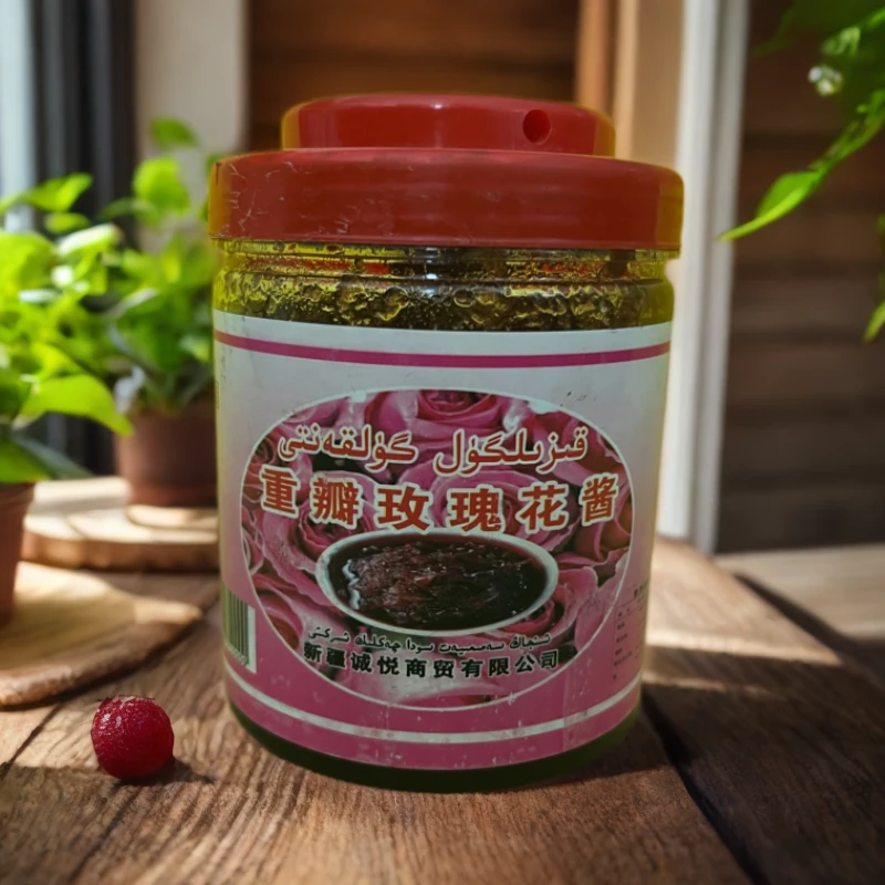 和田玫瑰花酱500克قىزىل گۈلقەنىت
