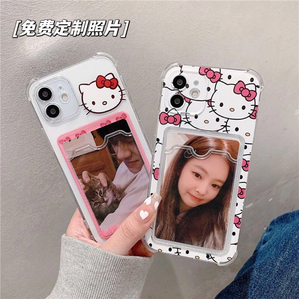 kitty凯蒂猫OPPO手机壳realme neo5se可放照片拍立得插卡套Q5卡包