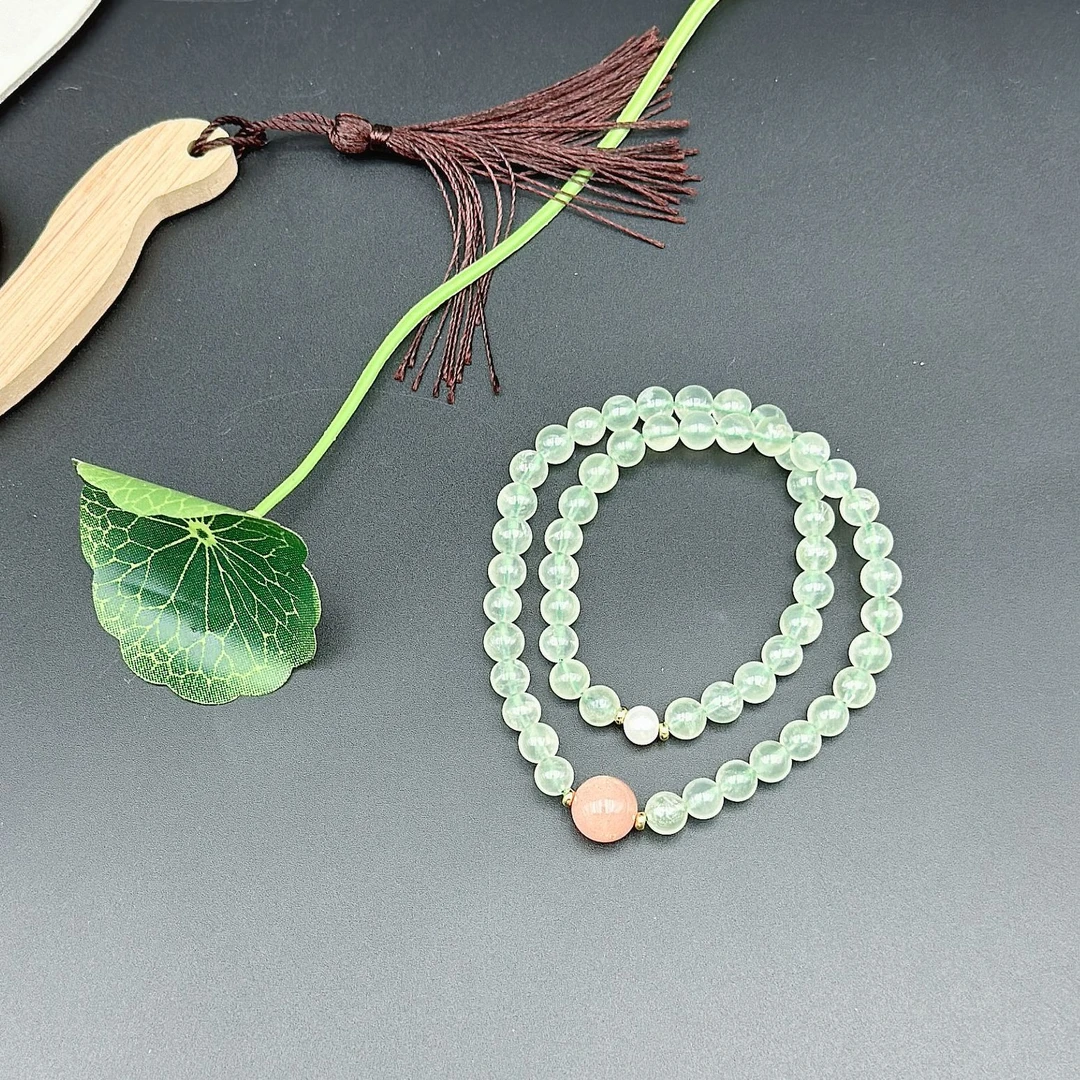 新款葡萄石两圈手链