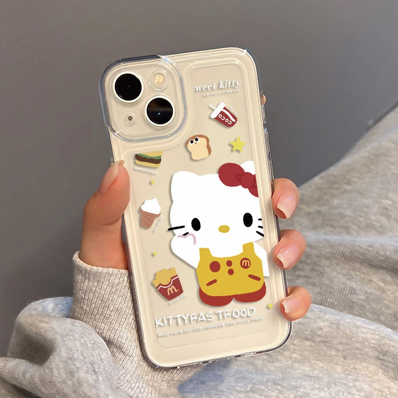 KT猫苹果15Promax手机壳iPhone14plus硅胶13Pro软壳12全包11透明x