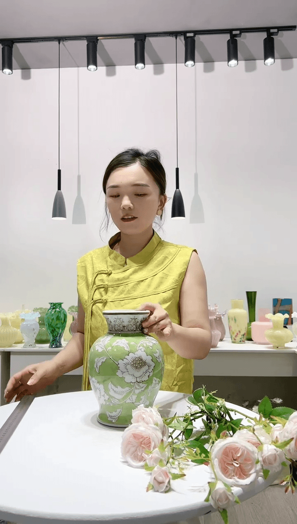 【闪购商品】大肚青花小 绿