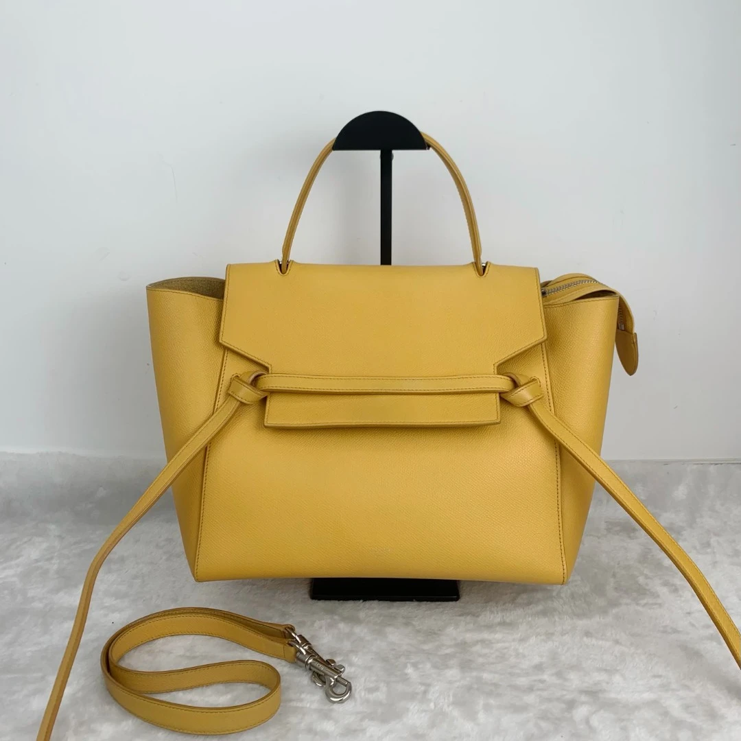 95新 Celine/思琳 97新/思琳鲶鱼单肩包/黄色简约经典 SL45616975