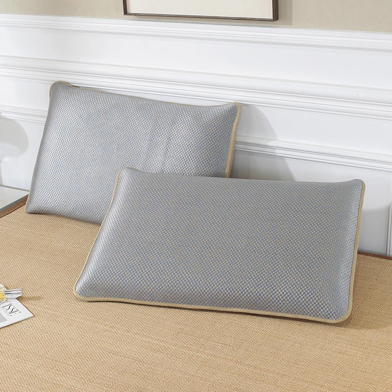 夏天冰丝凉席枕头套单人枕头席子成人凉席枕套枕席夏季记忆枕枕套