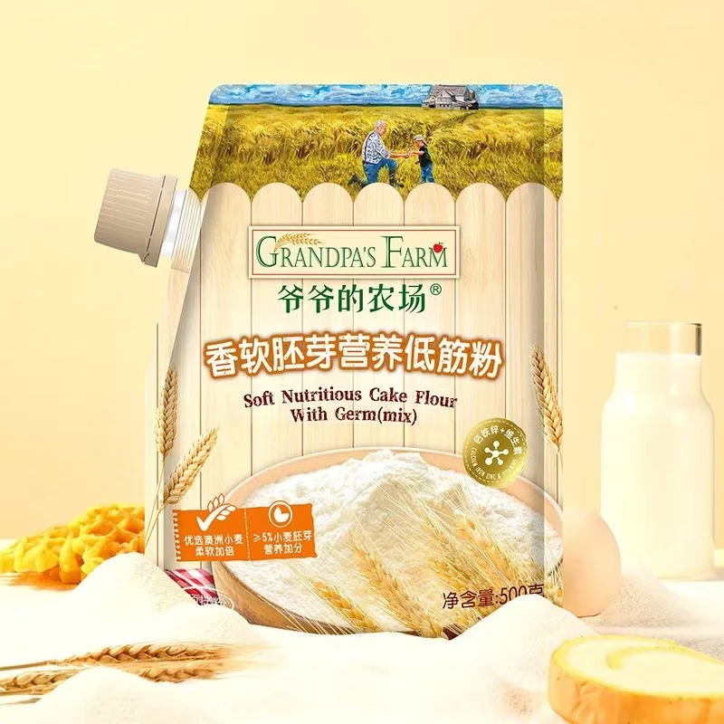 爷爷的农场香软胚芽营养低筋粉小麦高筋粉 蒸馒头烘培蛋糕