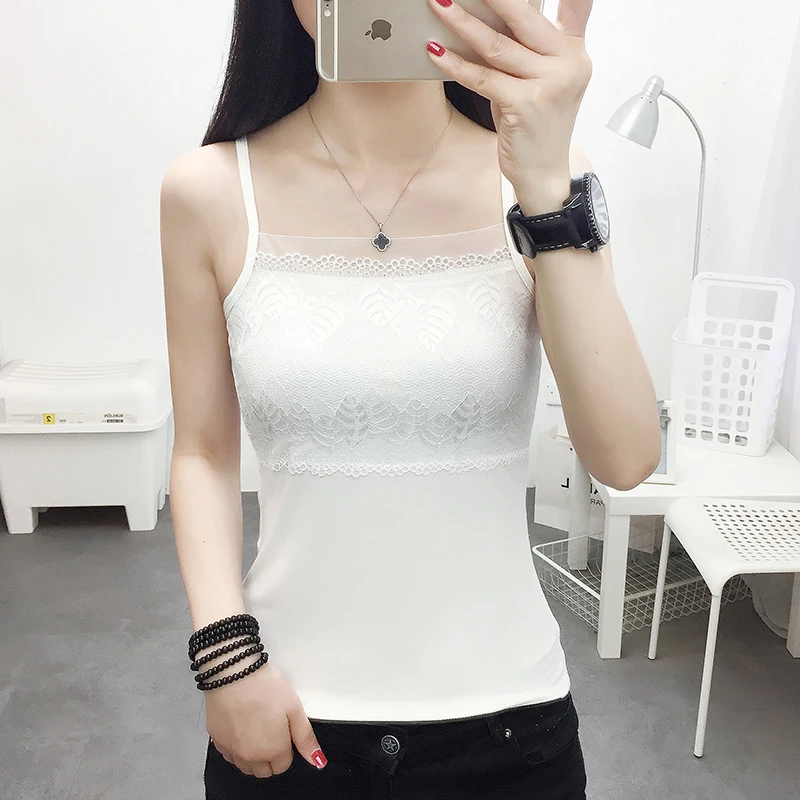 吊带背心女内穿2025新款春夏季修身显瘦百搭无袖打底内搭上衣网纱