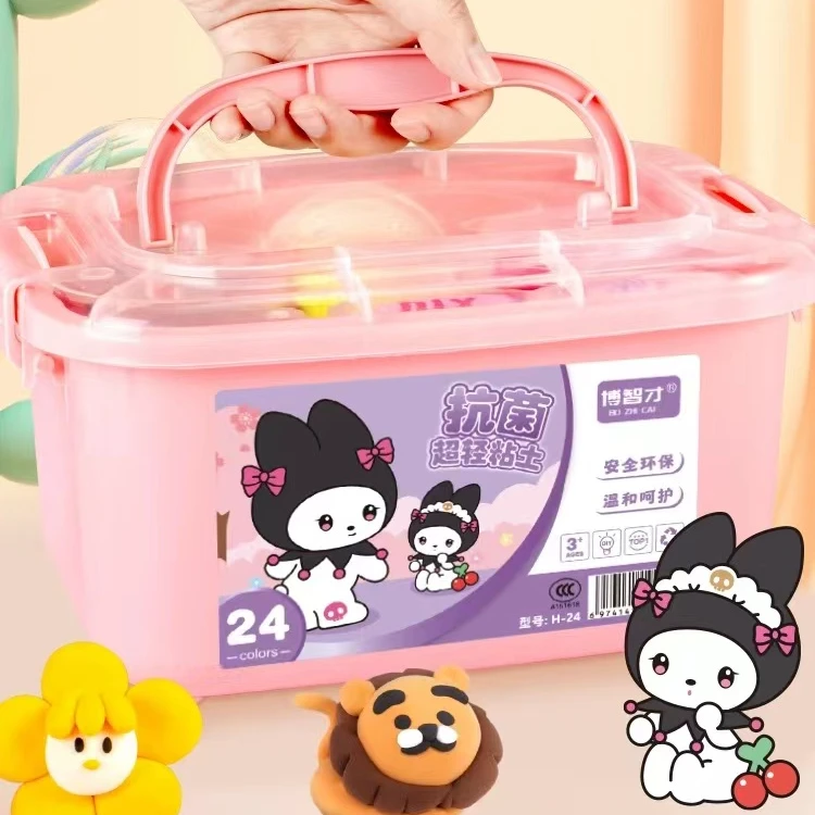 24色黏土发一盒/