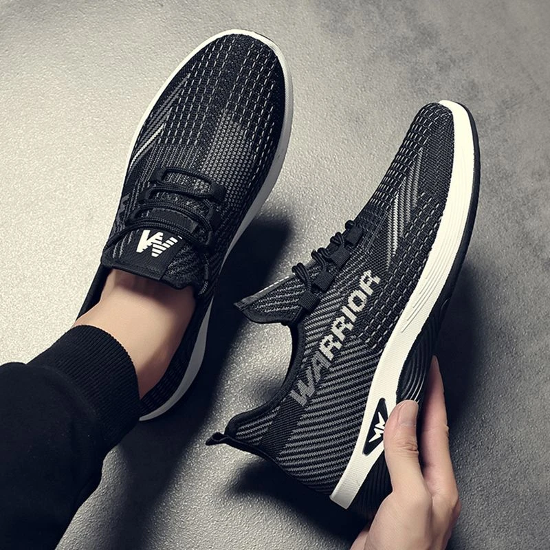 男鞋秋季2025新款透气运动休闲网面鞋软底防滑防臭健步鞋轻便鞋子