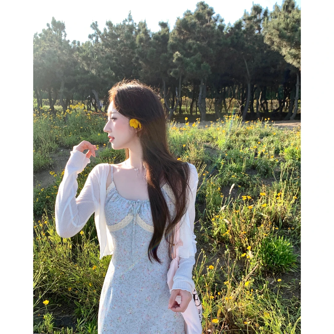 小羊gogo『海盐情书的开衫』温柔风夏季甜美显瘦长袖百搭配小开衫