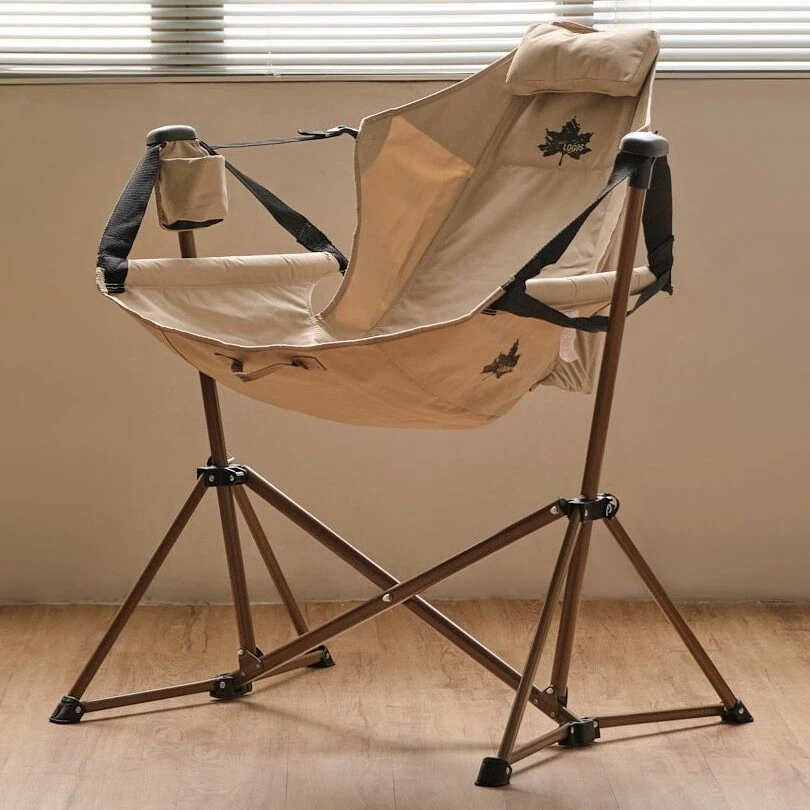 Logos 露营户外折叠椅便携式摇摇椅室内家庭舒适秒安装