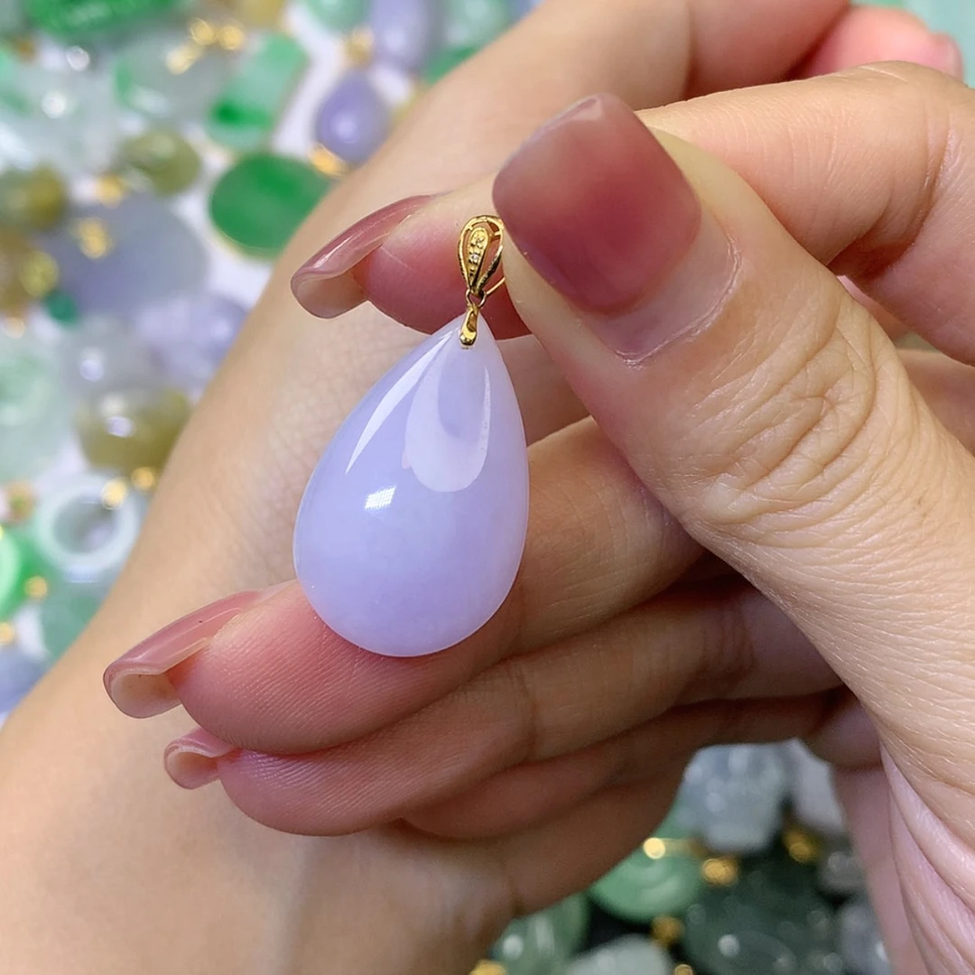 【闪购商品】翡翠颈饰18K金镶嵌